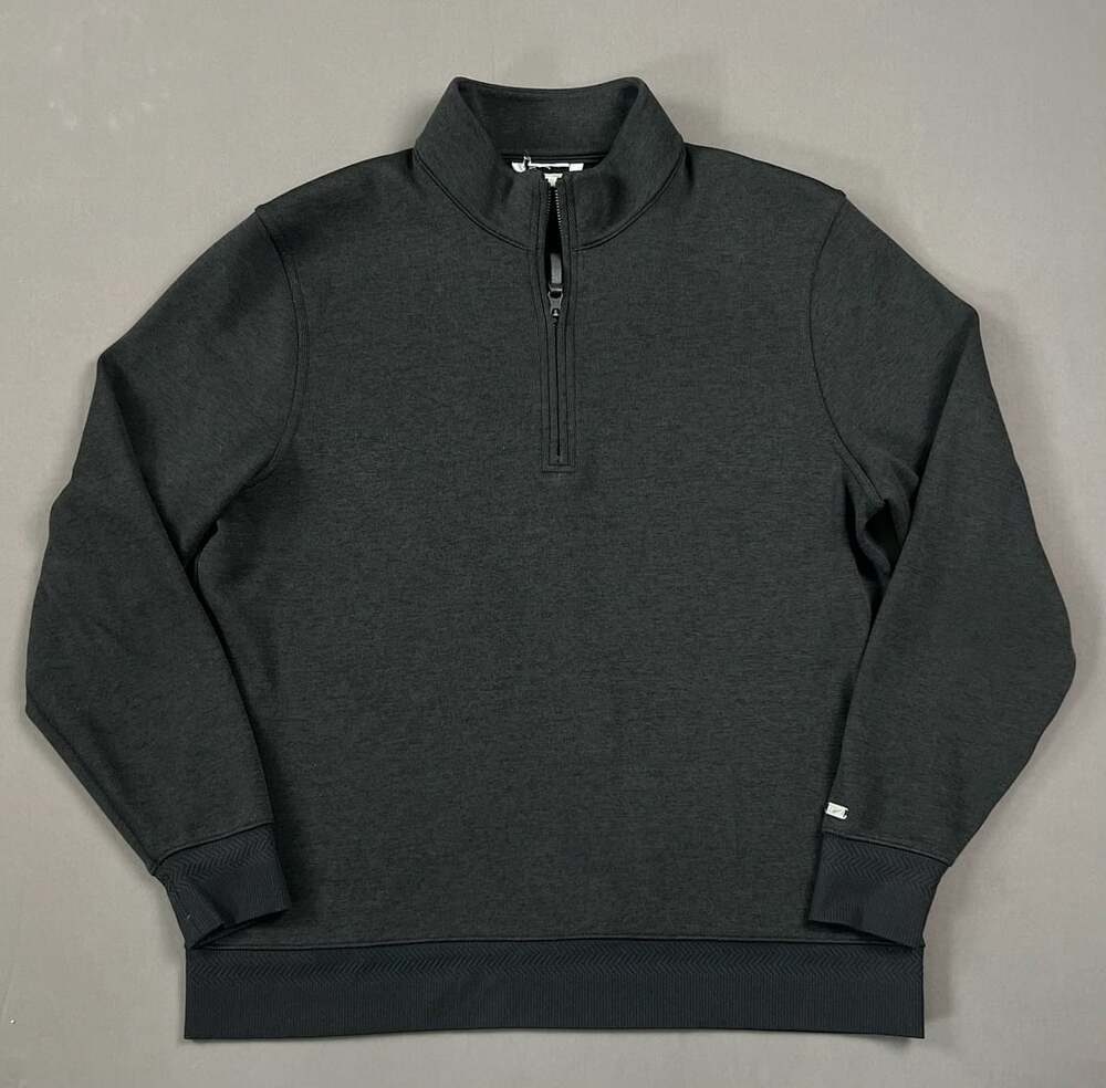 Nike DH0986-010 Size L Gray Quarter Zip Pullover Sweatshirt